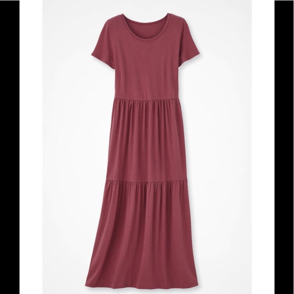 Coldwater Creek Dresses & Skirts - Coldwater Creek Pima Cotton Jersey Knit Tiered Maxi Dress Sz L